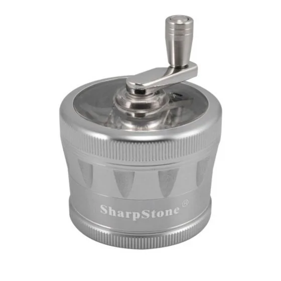 2.5 sharpstone 2.0 4pc crank top grinder silver 1 2