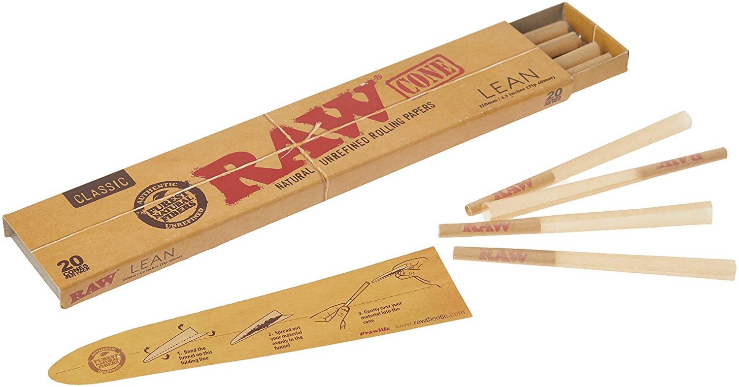 RAW Classic Lean Cones (20pcs) 12 Pack