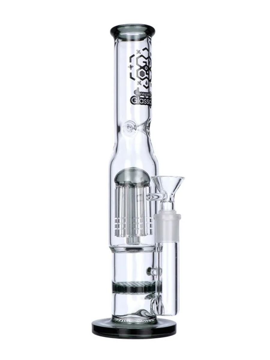 Glasscity Ice Bong with Honeycomb Disc and Tree Perc