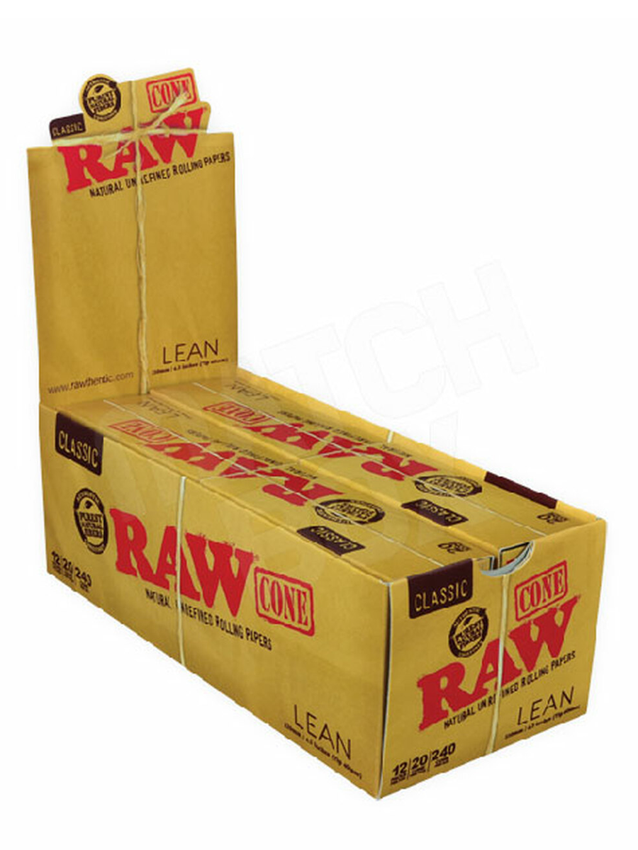 RAW Classic Lean Cones (20pcs) 12 Pack