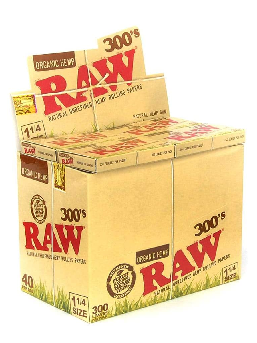 raw organic hemp 300s 40 pack open