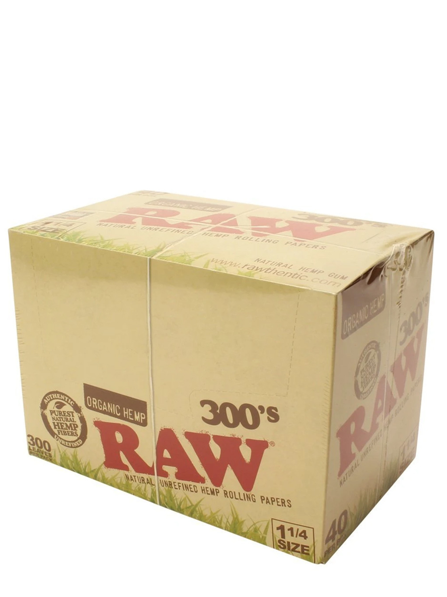 RAW Organic Hemp 300s Rolling Papers (40 Pack)