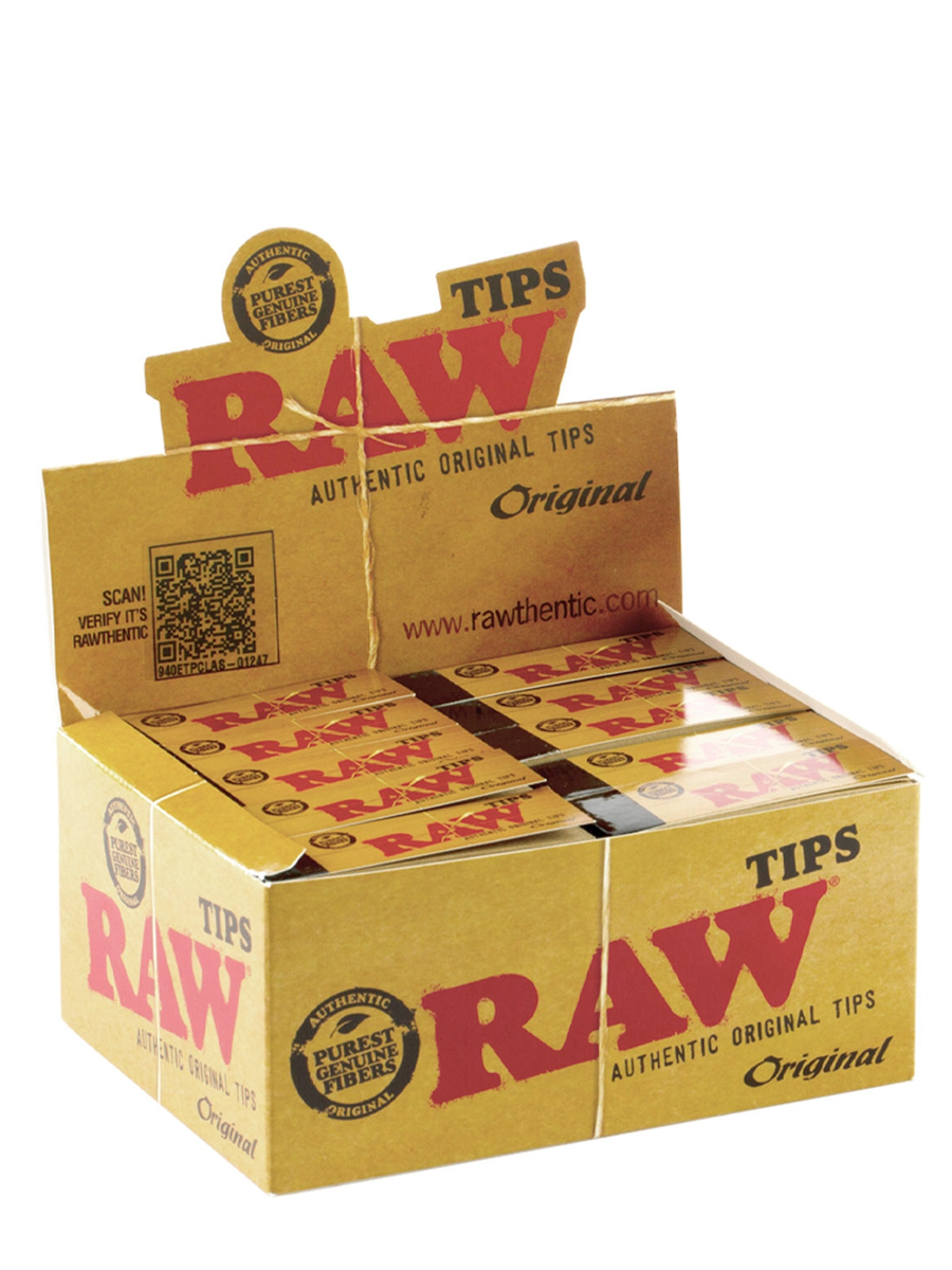 raw rolling paper tips 50 pack