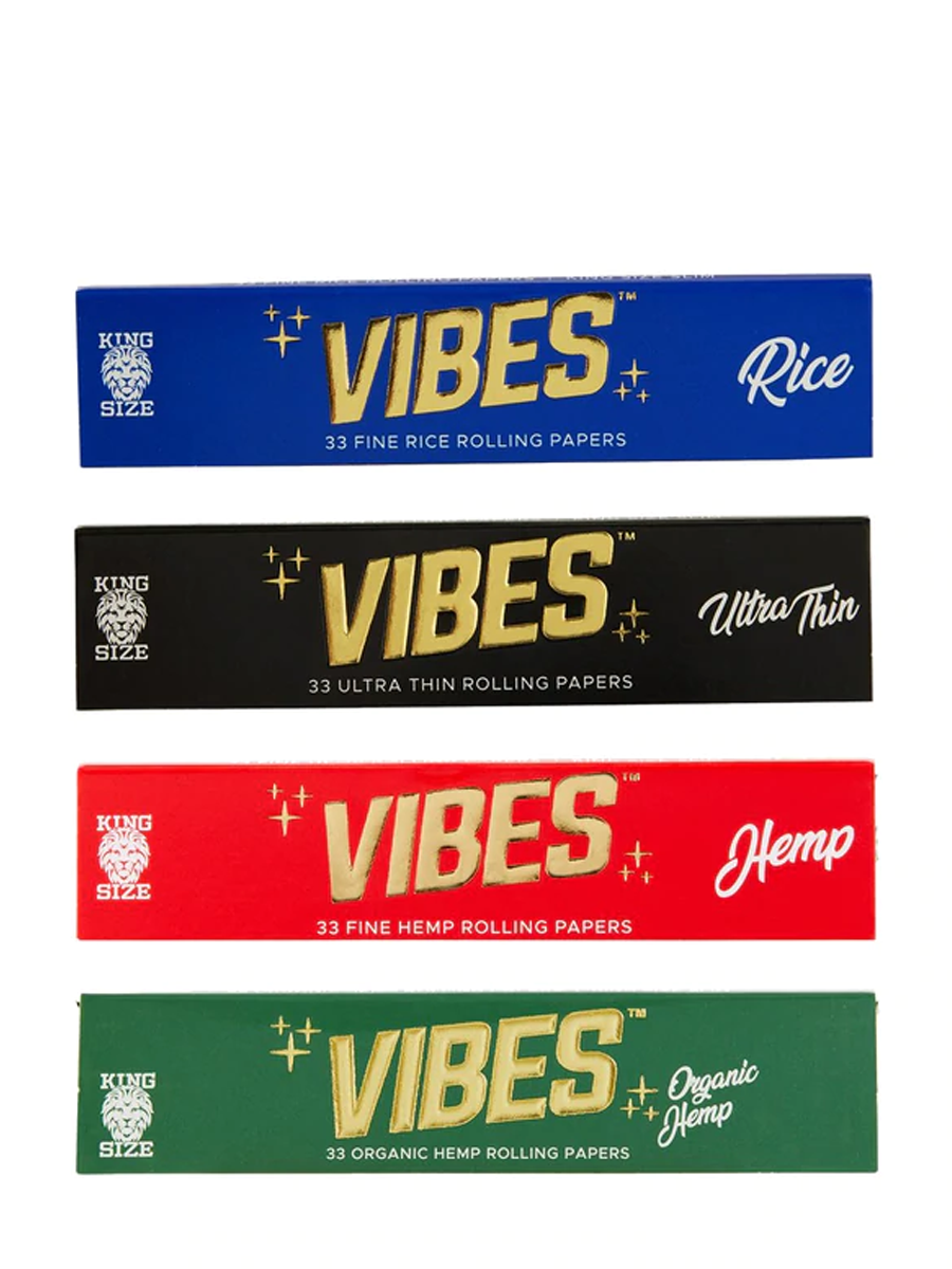 VIBES King Size Slim Rice Rolling Papers