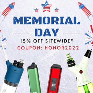15% off for Memorial Day @ SlickVapes