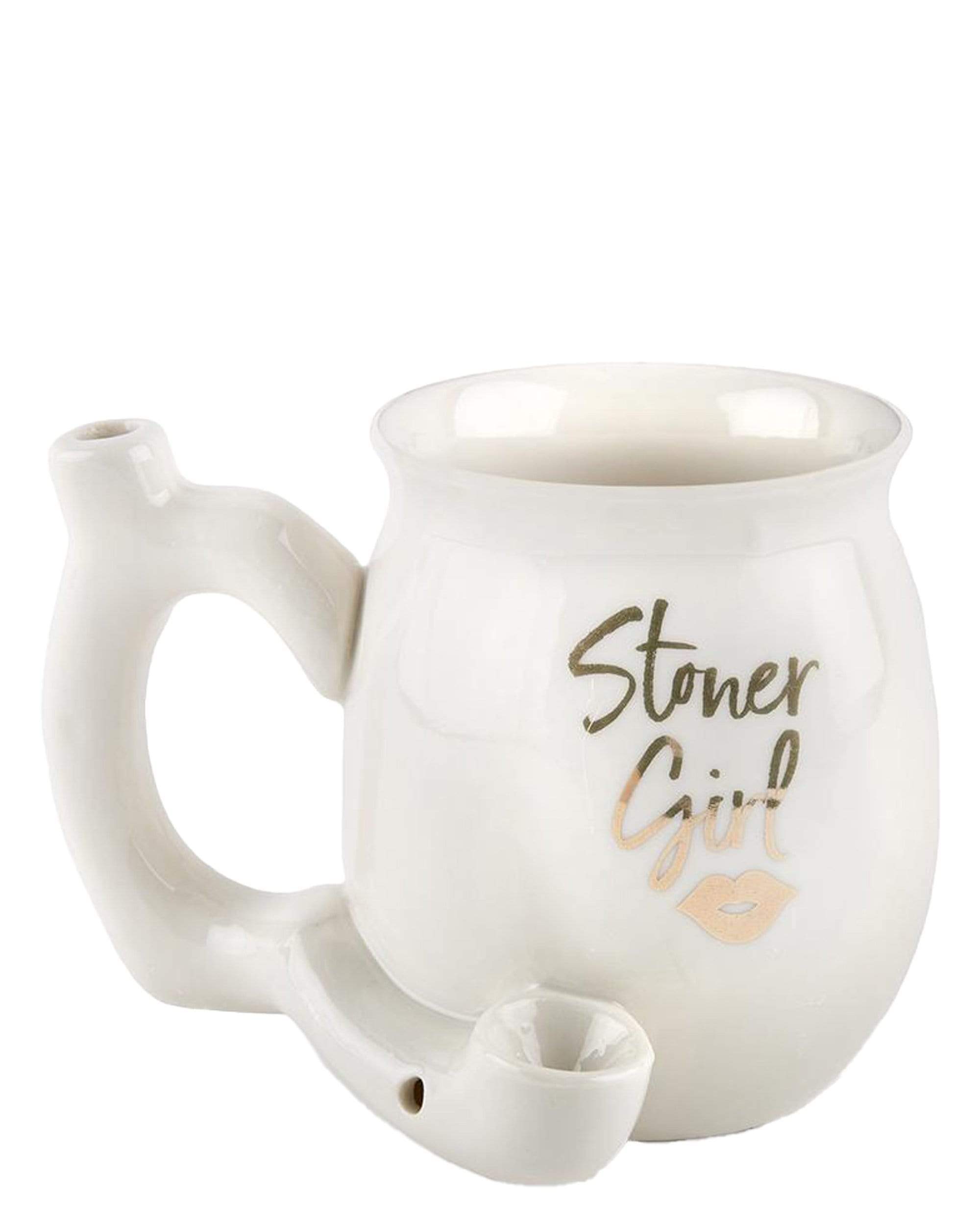roast toast stoner girl pipe mug white hand pipe ss 1365 28303833399370