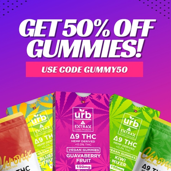 Save 50% on all Gummies at Delta Extrax
