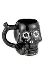 skull mug pipe roast and toast