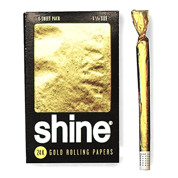 Save 25% on Shine 24k Gold Rolling Papers at Rolling Paper Depot