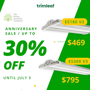 Save 30% on Green Sunshine Co at TrimLeaf