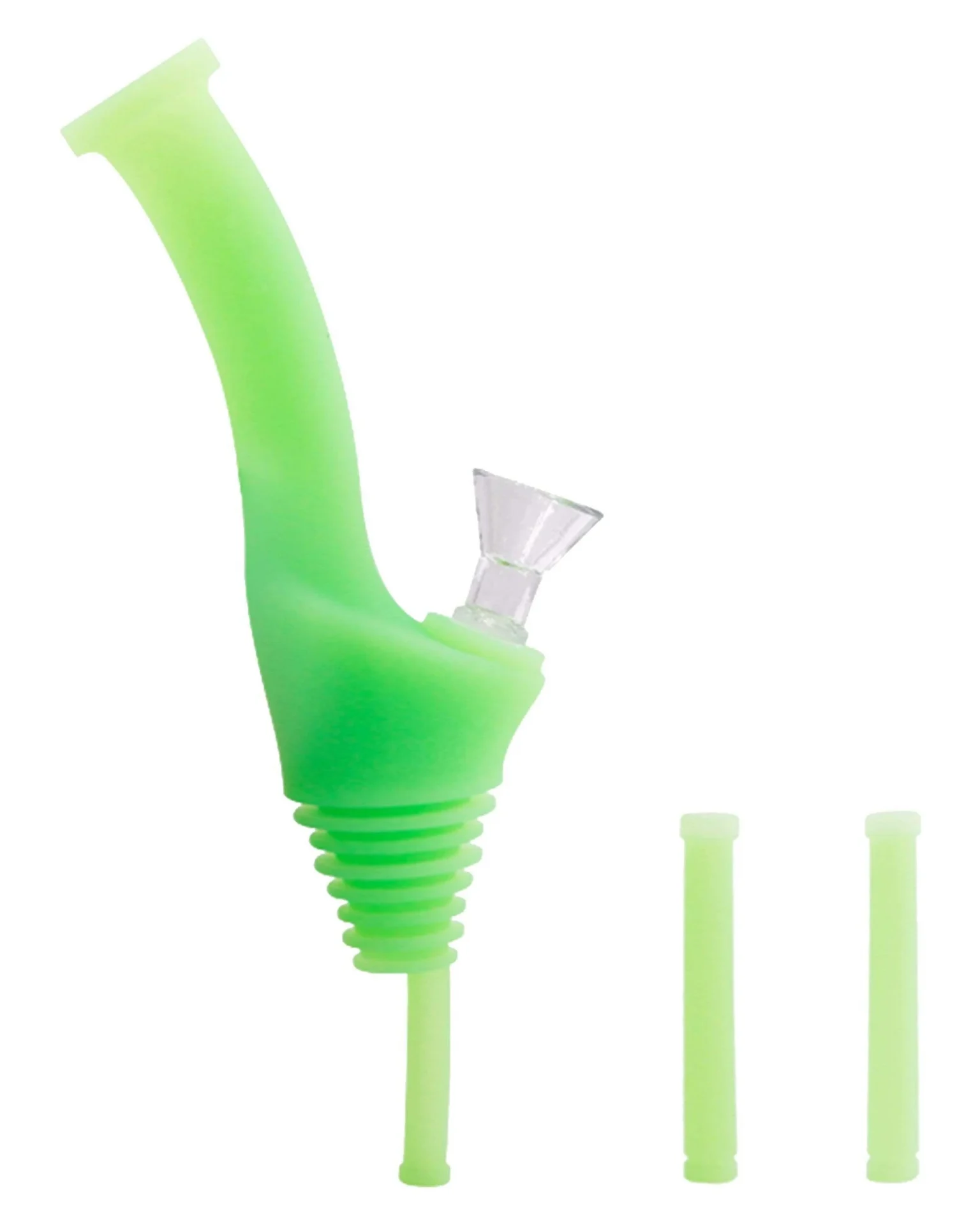 waxmaid universal traveler water bottle pipe glow green bong 714929473936 28303831236682