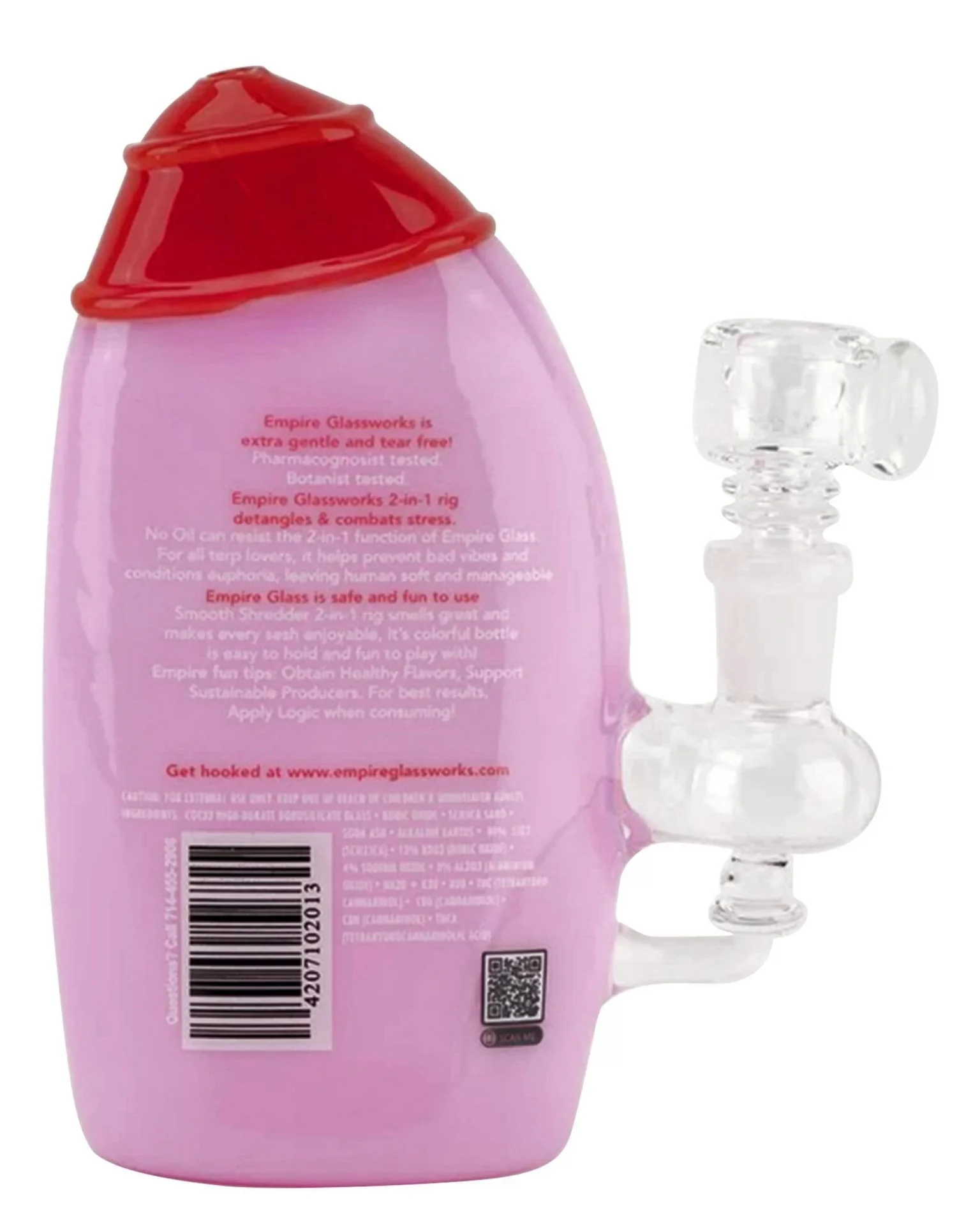 empire glassworks glass shampoo bottle mini rig bong 27936726155338