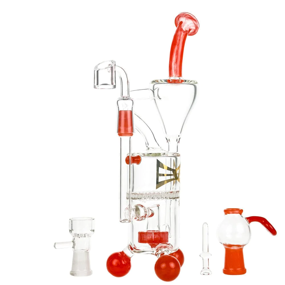 Evolution Glass Cyclone Recycler Dab Rig