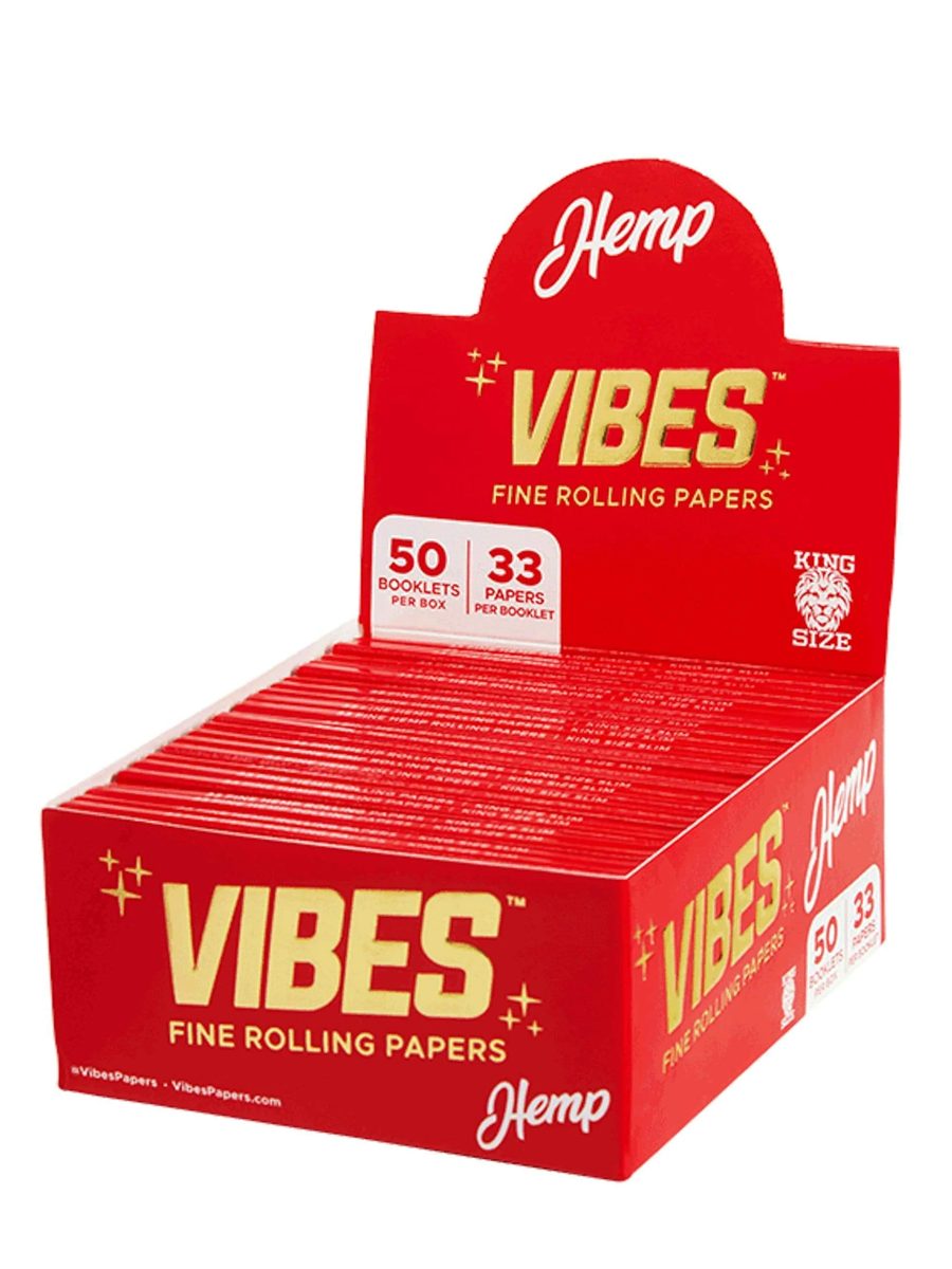 Vibes King Size Slim Papers Box