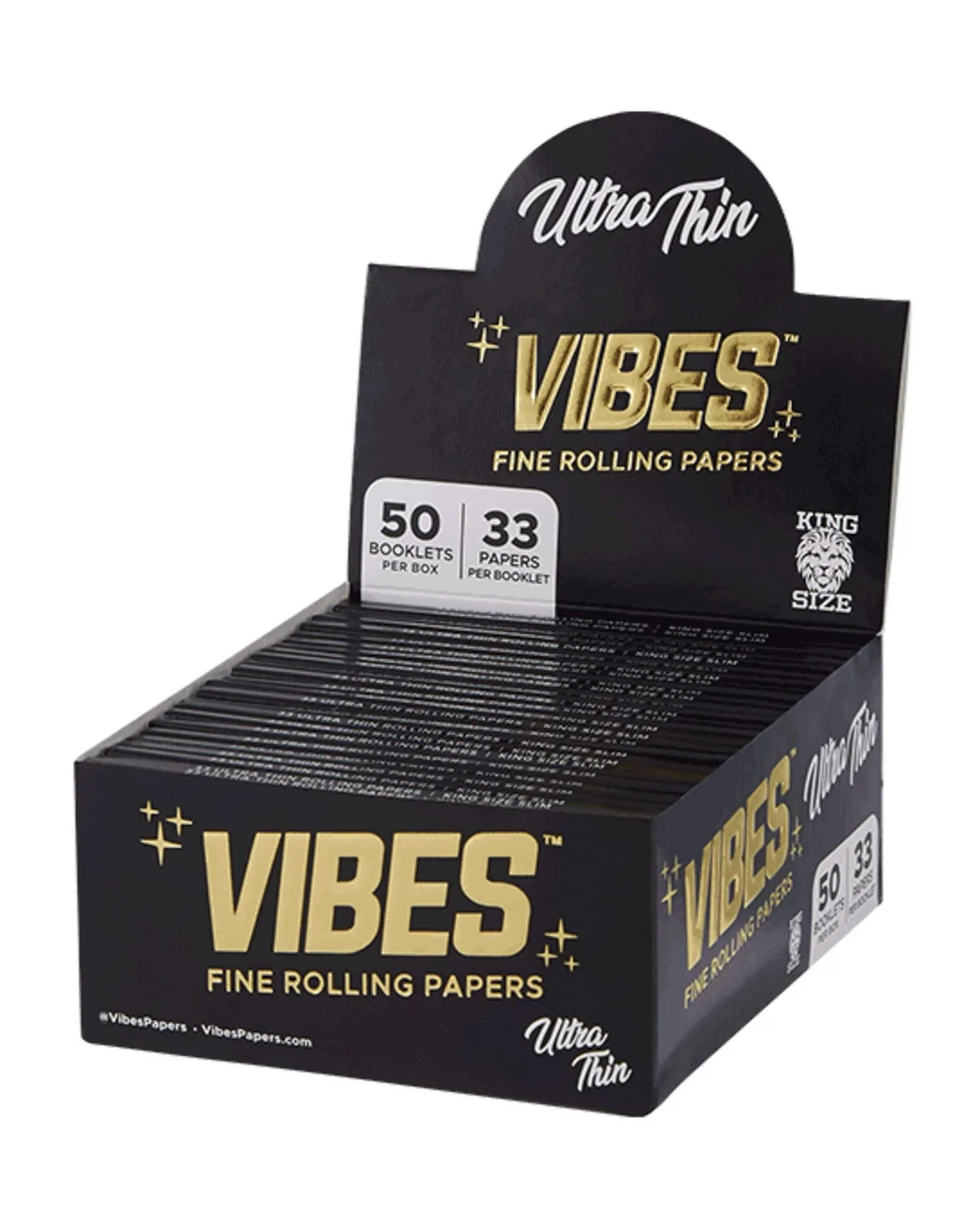 Vibes King Size Slim Papers Box