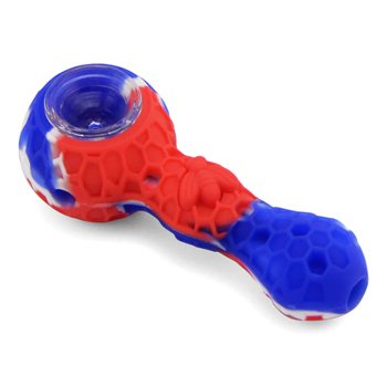 Silicone & Glass Spoon Pipe - .49 at INHALCO
