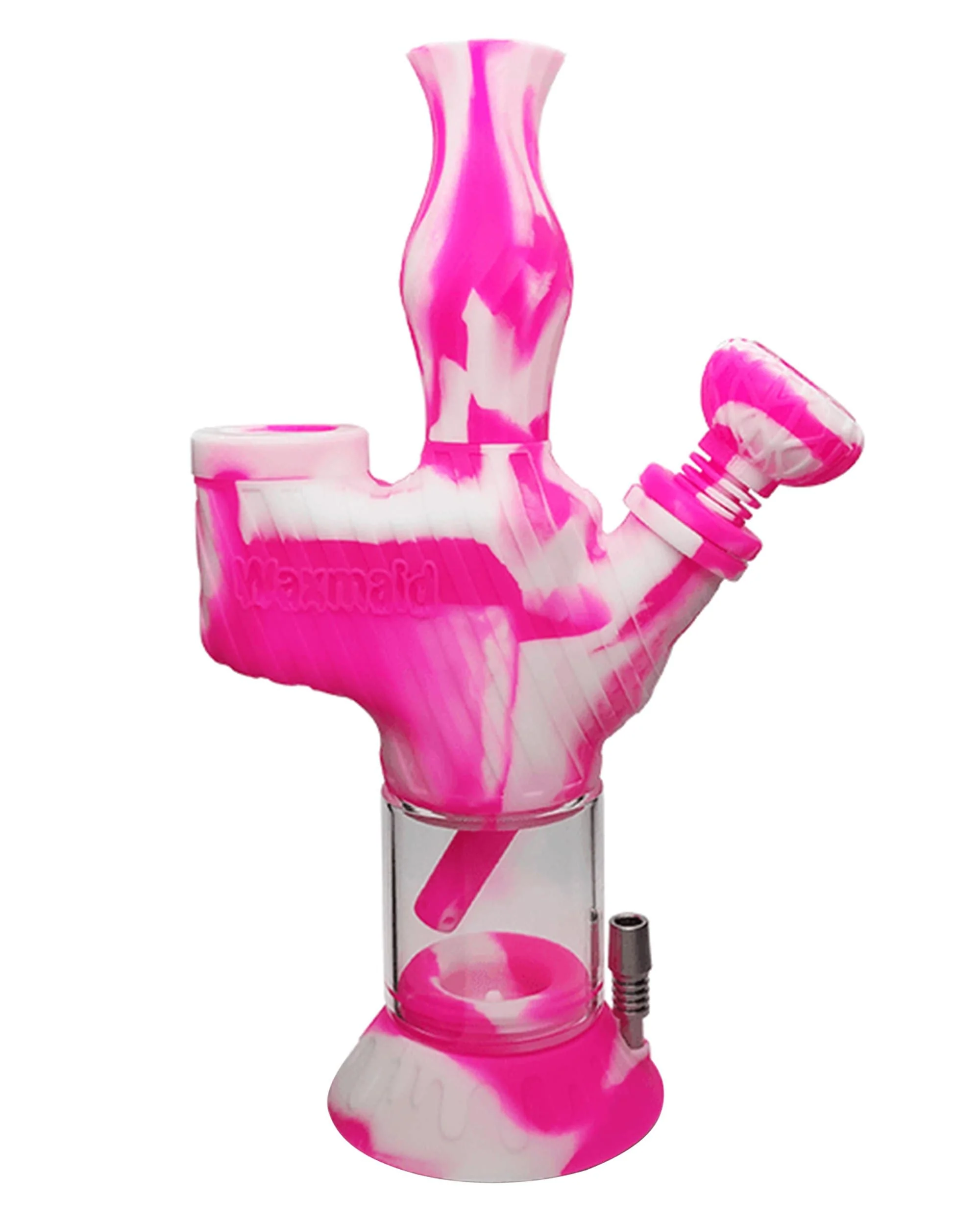 waxmaid soldier 2 in 1 water pipe nectar collector bong 28301194461258