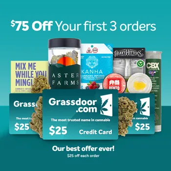 Get $75 off your first 3 orders at  Grassdoor