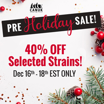 Save 40% on selected strains at Canuk Seeds