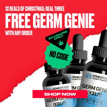 Get a FREE Germ Genie Bottle at  Homegrown Cannabis Co