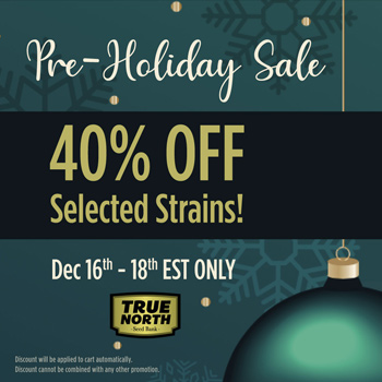 Save 40% on selected strains at True North Seedbank