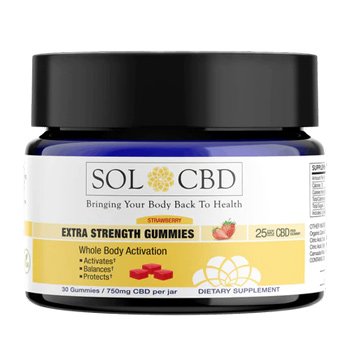 Get 30% off Extra Strength CBD Gummies at  Sol CBD