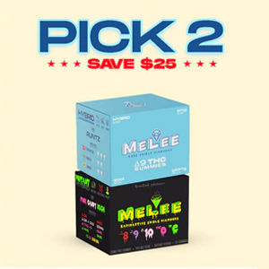 Buy 2 items, get $25 off at  Melee Dose