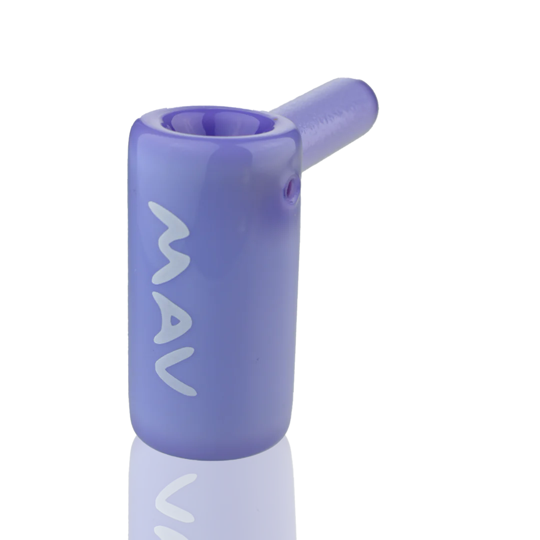mav glass 2 5 mini standing hammer bubbler purple hand pipes dankgeek