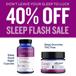 Save 40% on CBD For Sleep at  Elixinol.com