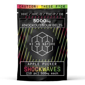 Knockout Shockwaves 5000mg Apple Pucker - .50 at Hi On Nature