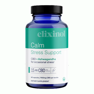 Stress Support CBD Capsules - .50 at Elixinol.com
