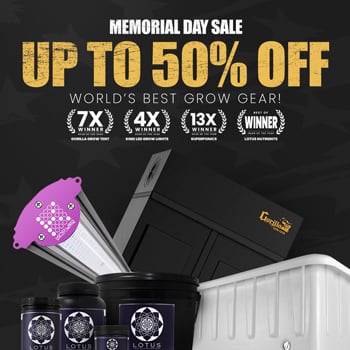 Get up to 50% off everything at Gorilla Grow Tent