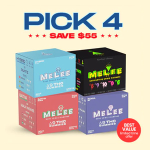Buy any 4, get  off at Melee Dose