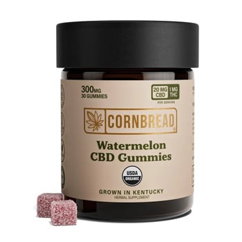 Get 30% off Watermelon CBD Gummies at Cornbread Hemp