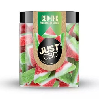 Get 35% off CBD+THC Watermelon Slices at JustCBD