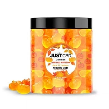 Get 20% off Jack-O-Lantern CBD Gummies at JustCBD