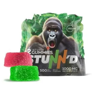 Stunn’d 500mg D8 & THCP Gummies (Exotic Mix)