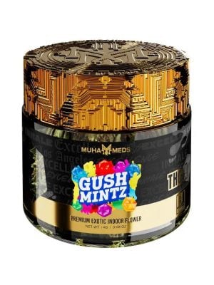 Gush Mintz Muha Meds THC A Exotic Flower Jar 4G