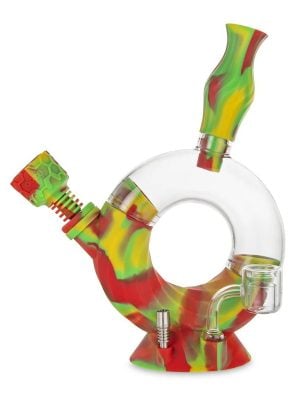 Ooze Ozone Silicone Water Pipe and Dab Straw