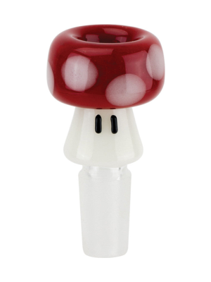empire glassworks red mushroom bowl piece 14mm male