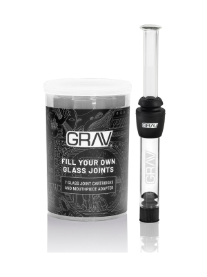 grav fill your own glass joints 7 pack hand pipes dankgeek