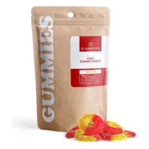 Peach Sour Rings 50mg CBD Isolate Gummies