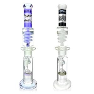 18″ AFM Reversal Straight Freezable Coil Glass Beaker Bong