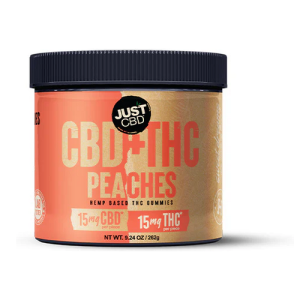 BOGO 50% Off – CBD+THC Peach Rings Gummies