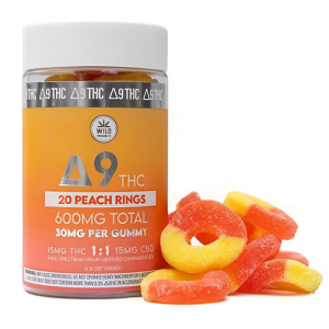 Delta-9 Peach Ring Chews 50mg-500mg