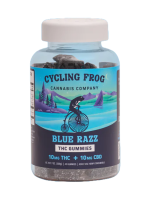 blue razz cycling frog gummies