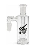 honeycomb disc perc cylinder ash catcher 14mm 90 clear