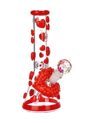 pulsar kiss my lips glow beaker water pipe