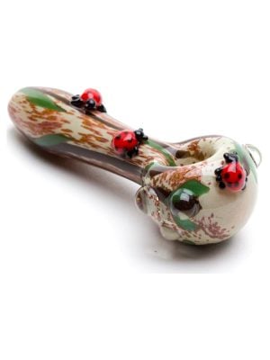 Empire Glassworks Lady Bug Mini Spoon Pipe