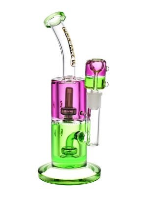 Pulsar 10″ Bicolor Freezable Glycerin Chugger Bong